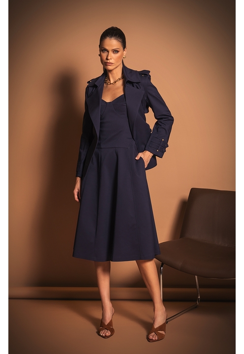 Vestido Callan Marinho - 3