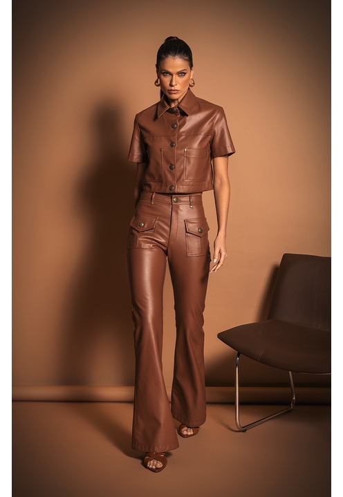 Camisa Ana Marrom - 6