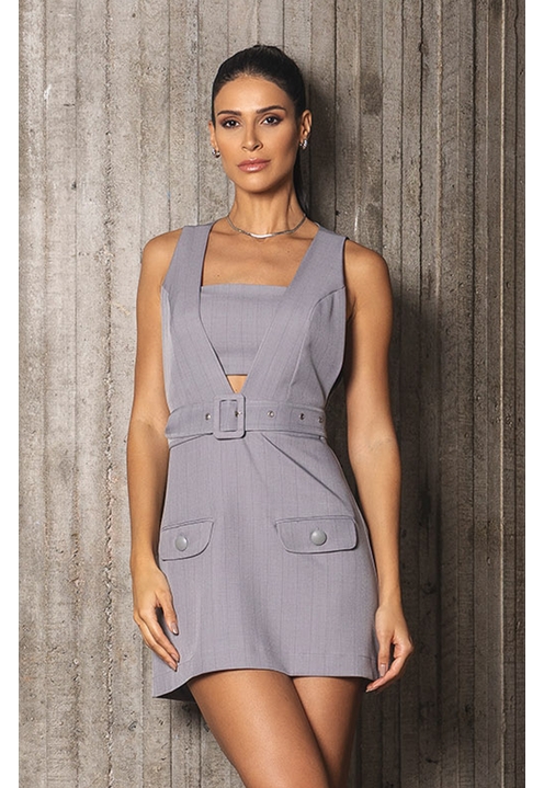 Vestido Ciara Cinza - 3
