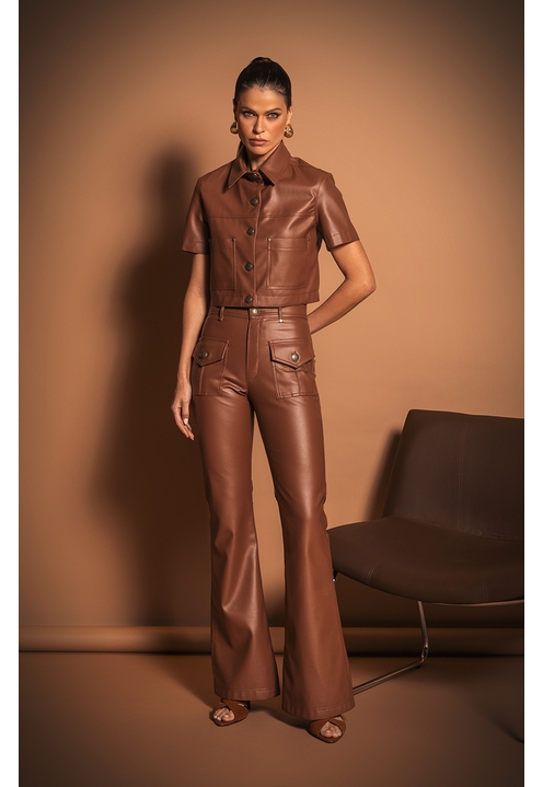 Camisa Ana Marrom - 2