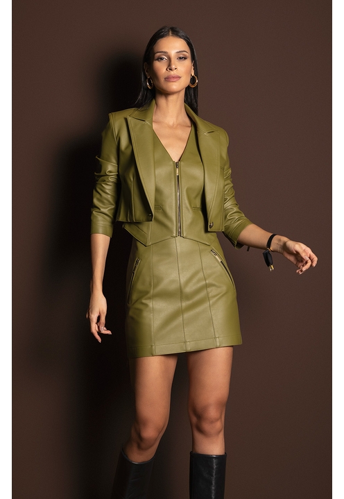 Mini Saia Avery Oliva - 1