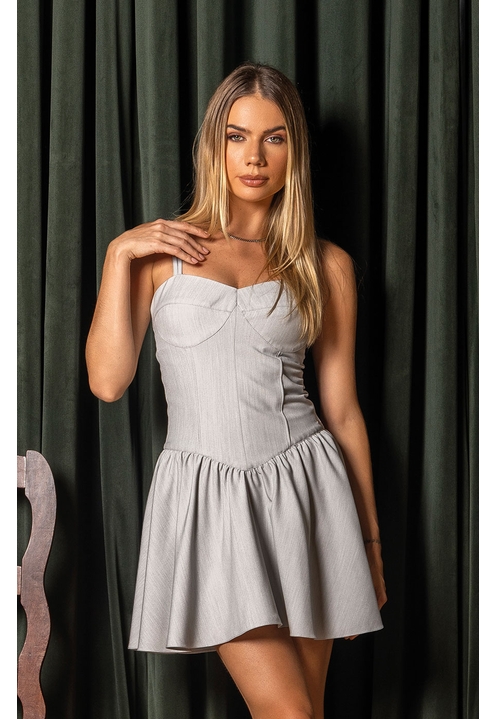 Vestido Marbella Cinza - 2