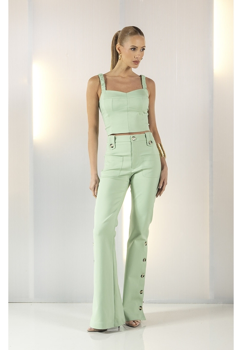 Blusa Galina Pistache - 2