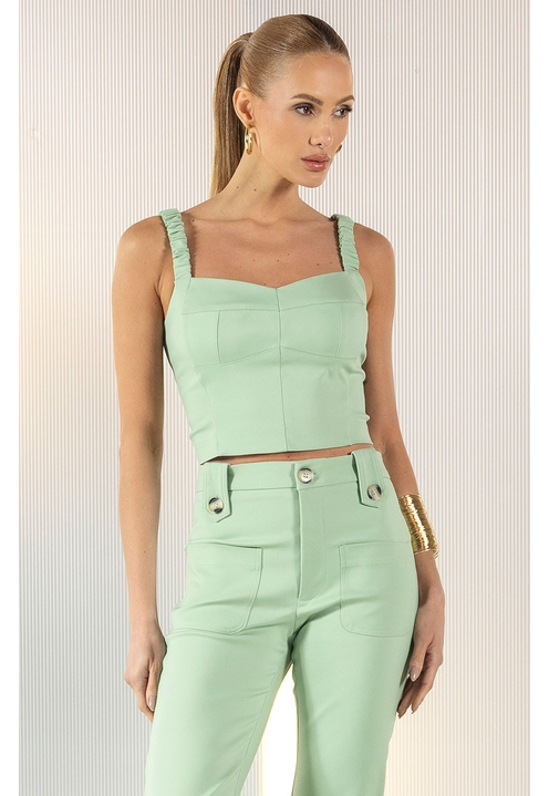 Blusa Galina Pistache