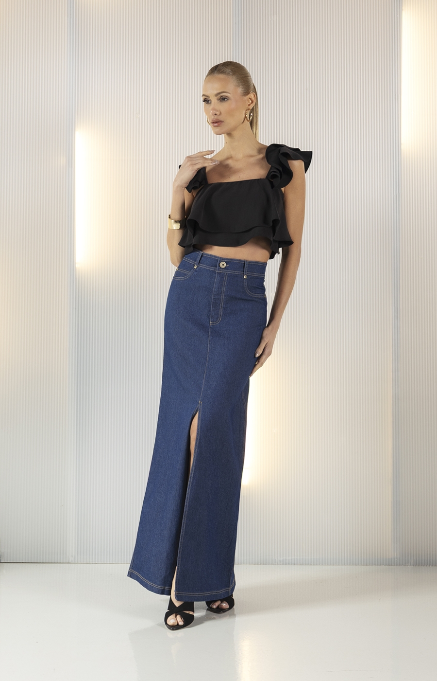 Saia Stacy Blue Denim