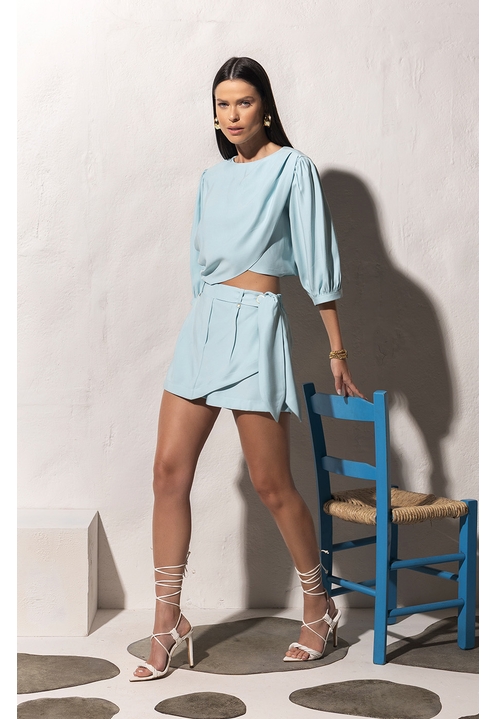 Short Saia Delphine Pacific Blue - 1