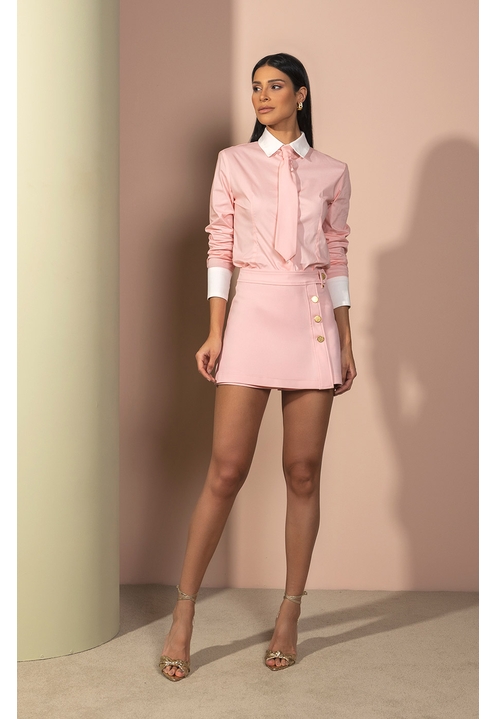 Short Saia Nice Powder Pink - 2