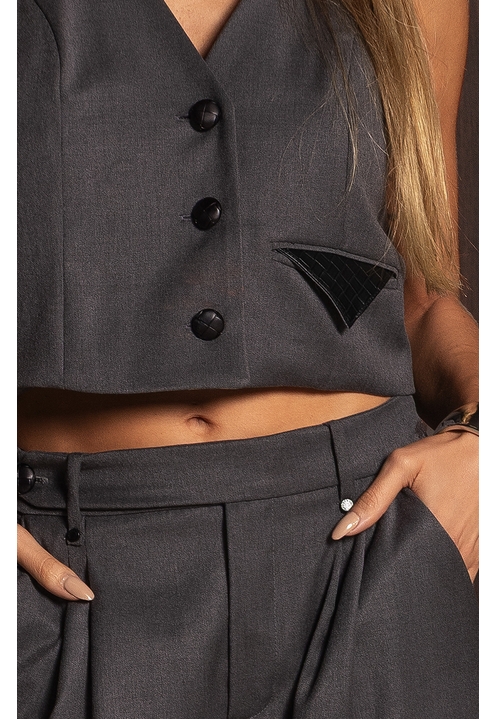 Colete Zuri Cinza - 3