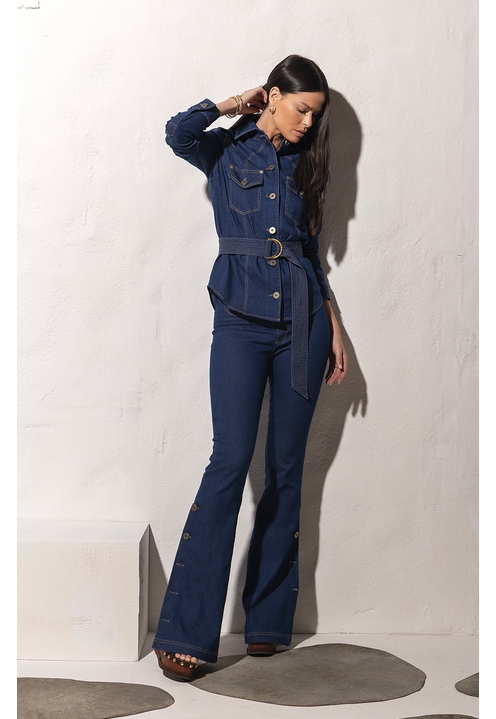 Camisa Susan Blue Denim - 4