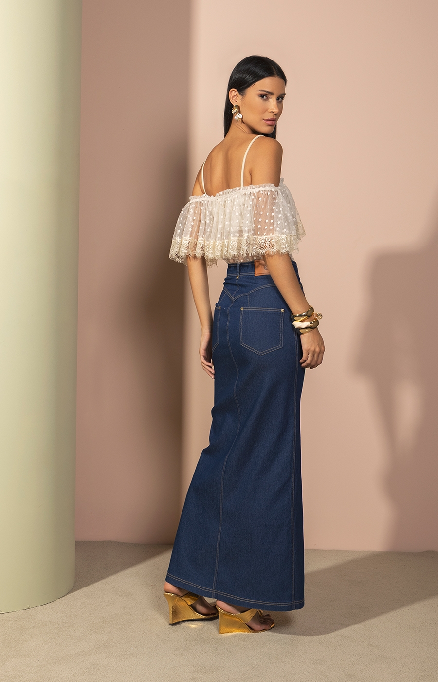 Saia Stacy Blue Denim