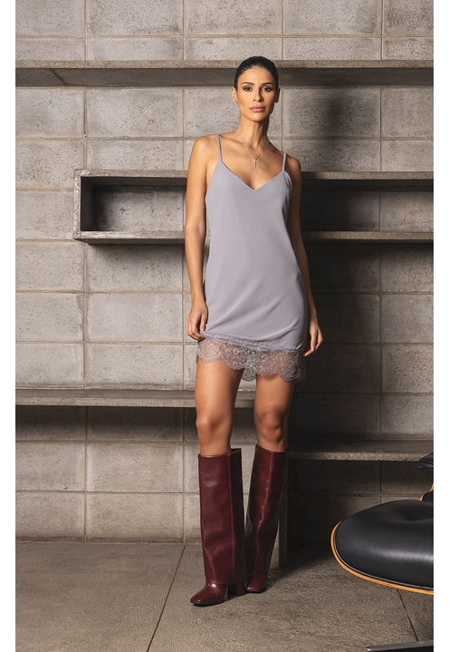 Vestido Muriel Cinza - 1