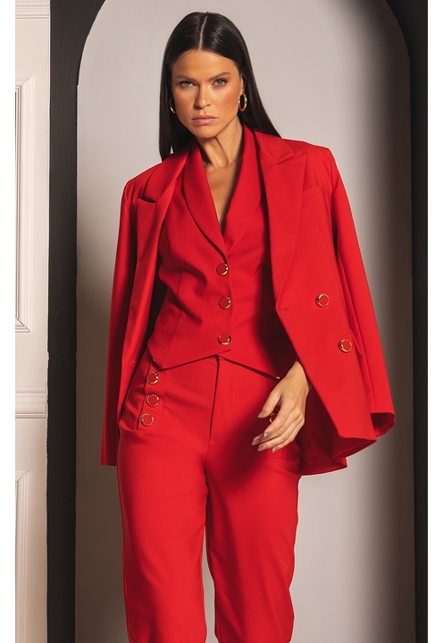 Colete Balmoral Vermelho - 6