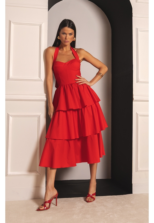 Vestido Joaquina Vermelho - 2