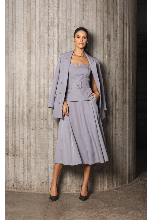 Saia Maeve Cinza - 3