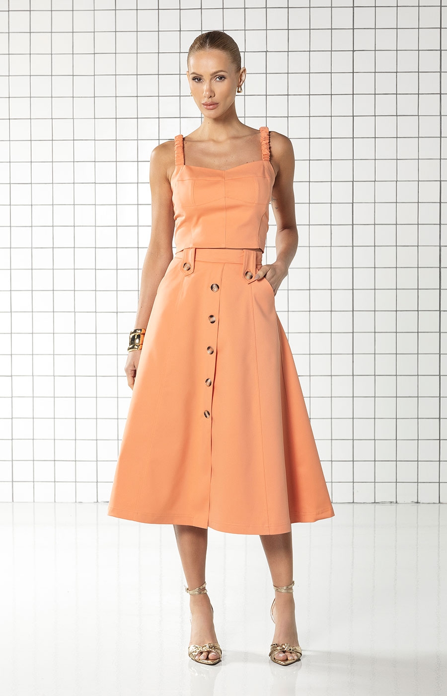 Saia Esmeralda Coral