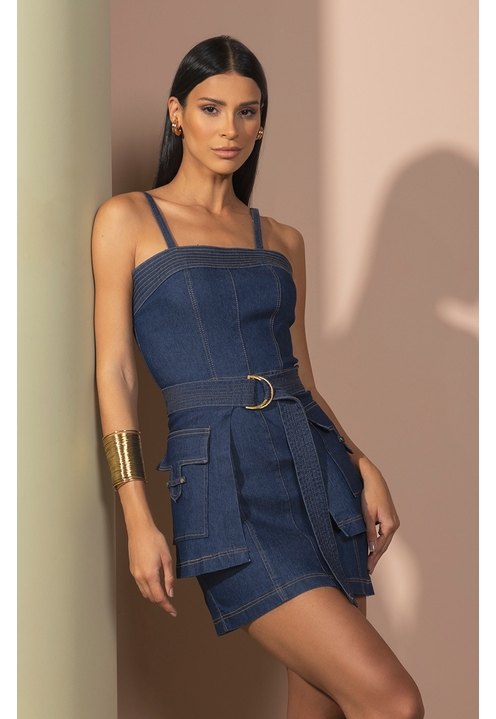 Vestido Suzy Blue Denim - 4