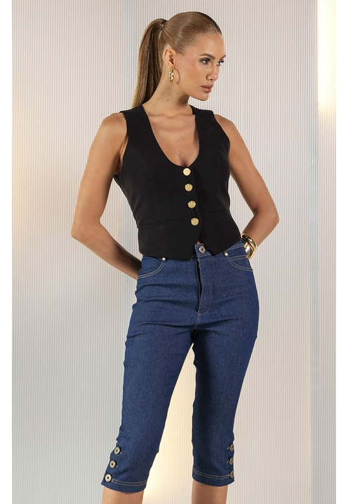 Colete Sapphire Preto - 3