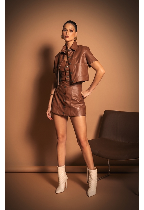 Camisa Ana Marrom - 5