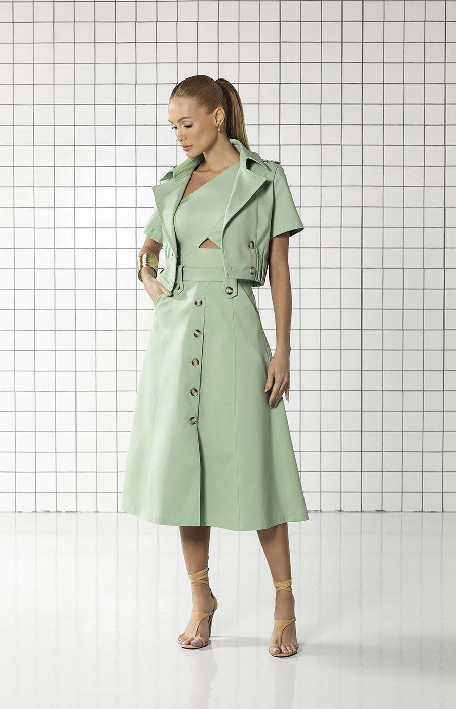 Saia Esmeralda Pistache