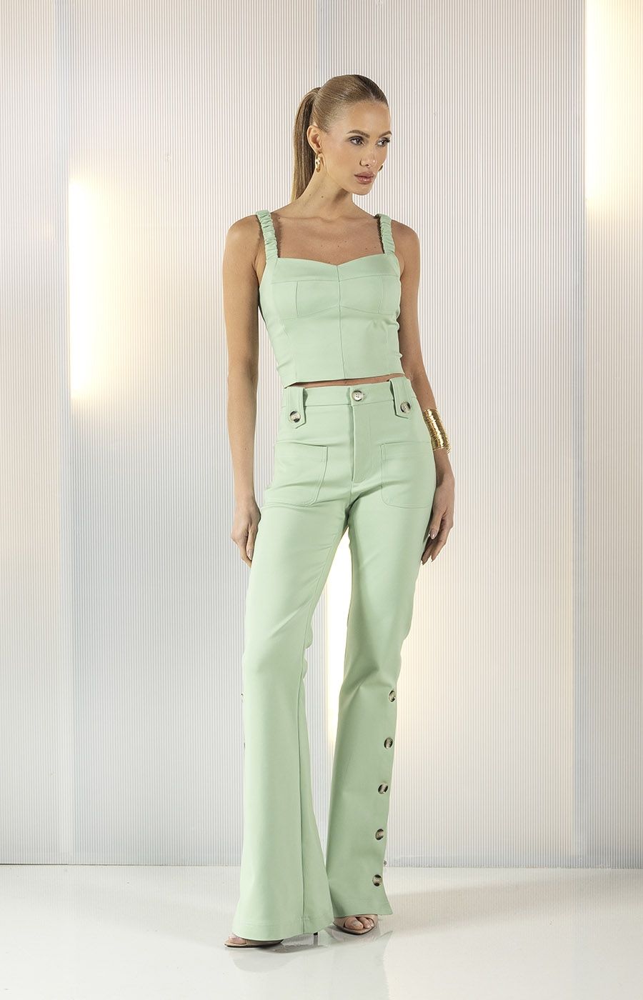 Blusa Galina Pistache