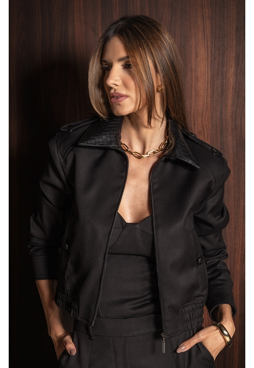 Jaqueta Terry Preta - 5