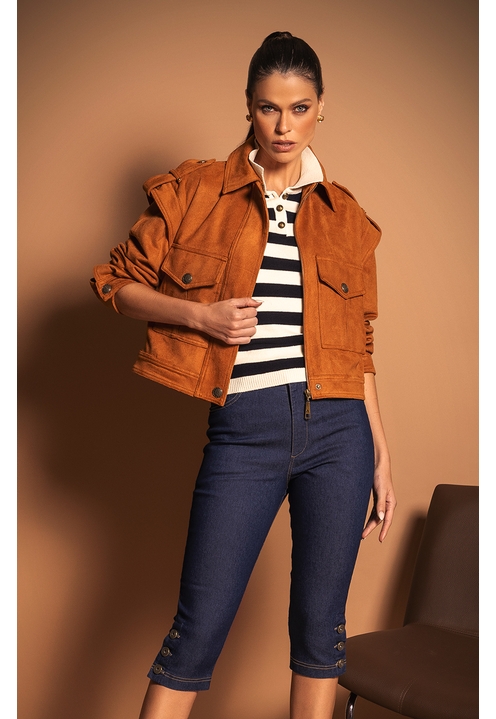 Jaqueta Bia Nobu Caramelo - 4