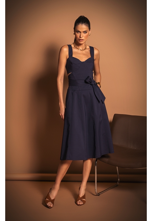 Vestido Callan Marinho - 4