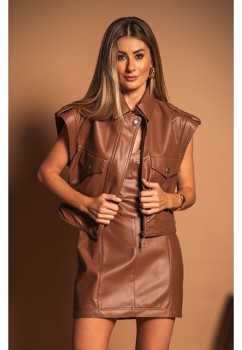 Jaqueta Bia Marrom - 4