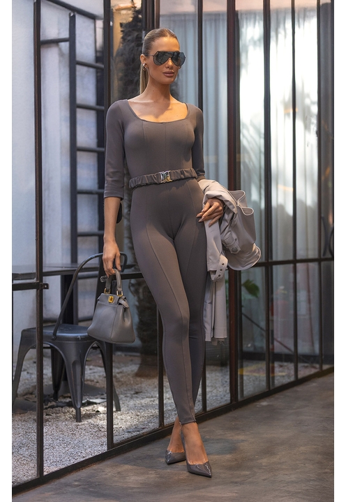 Macacão Larissa Cinza