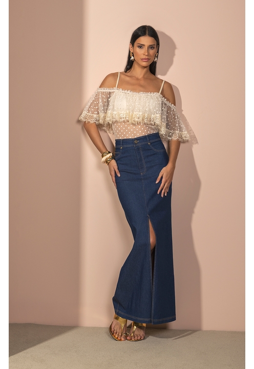 Saia Stacy Blue Denim - 5