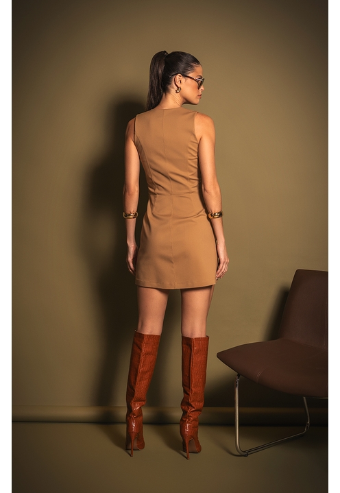 Vestido Cadell Bege - 2