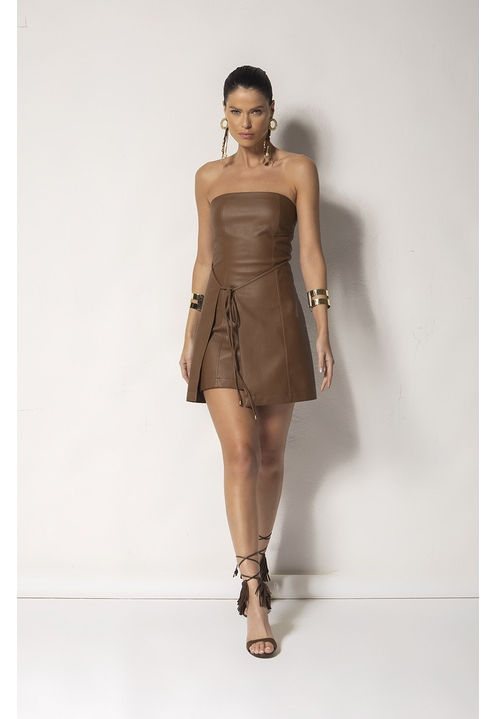 Vestido Yasmin Marrom - 1