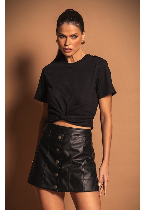 Short Saia Lance Preto - 1