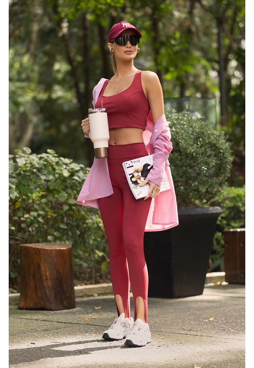 Camisa Melania Vinho - 4