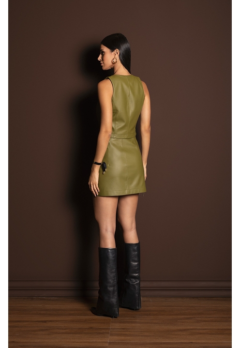 Mini Saia Avery Oliva - 3