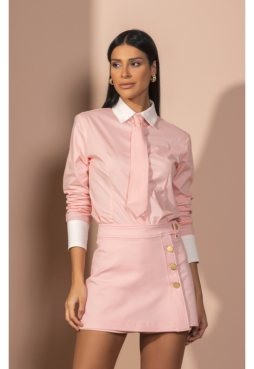 Camisa Mila Powder Pink - 4