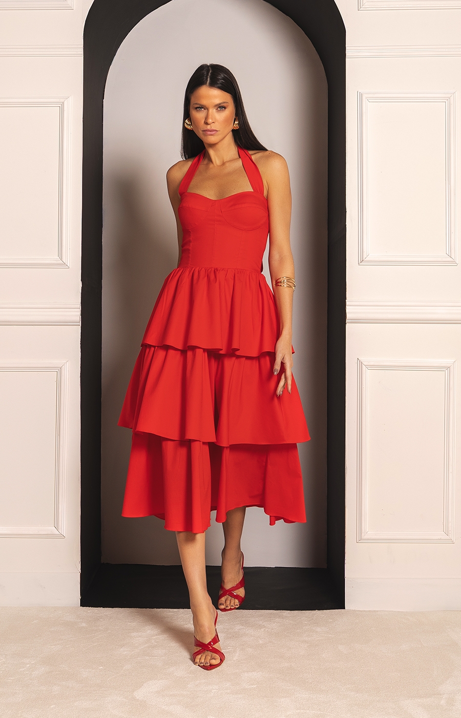 Vestido Joaquina Vermelho