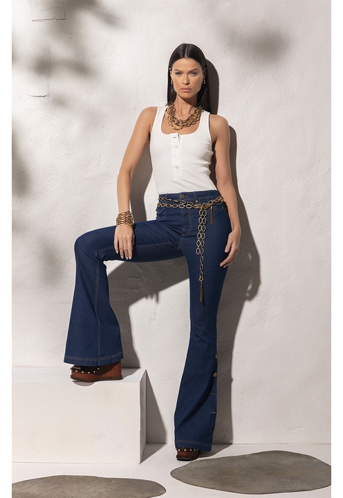 Calça Sassy Blue Denim