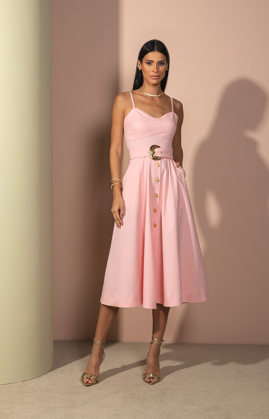 Vestido Beth Powder Pink