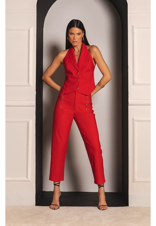 Colete Balmoral Vermelho - 2