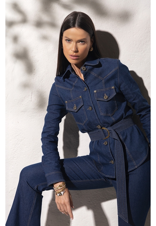 Camisa Susan Blue Denim - 1