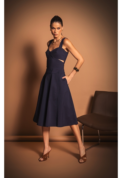 Vestido Callan Marinho - 1