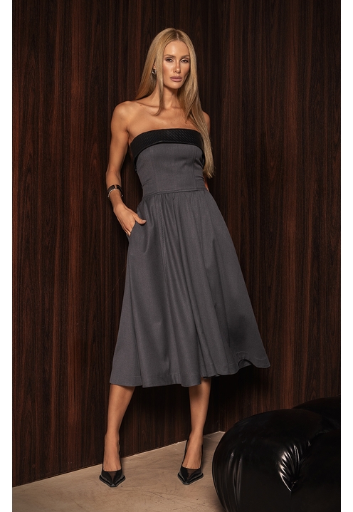 Vestido Indy Cinza