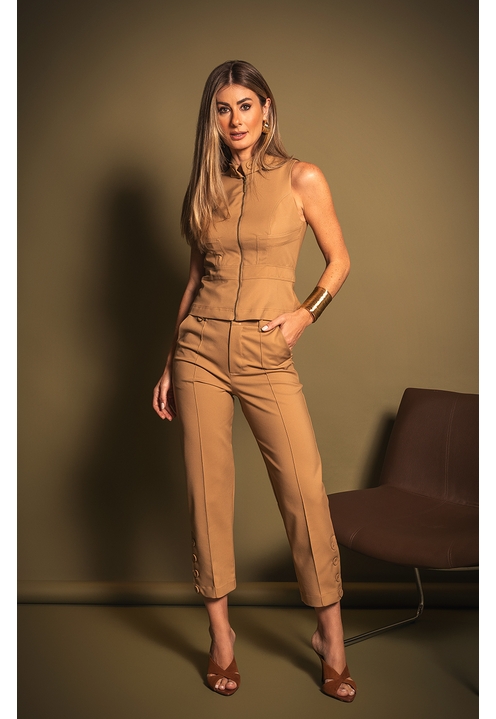 Calça Gabrielle Bege