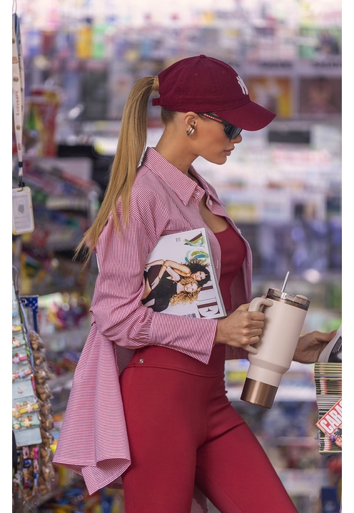 Camisa Melania Vinho - 2