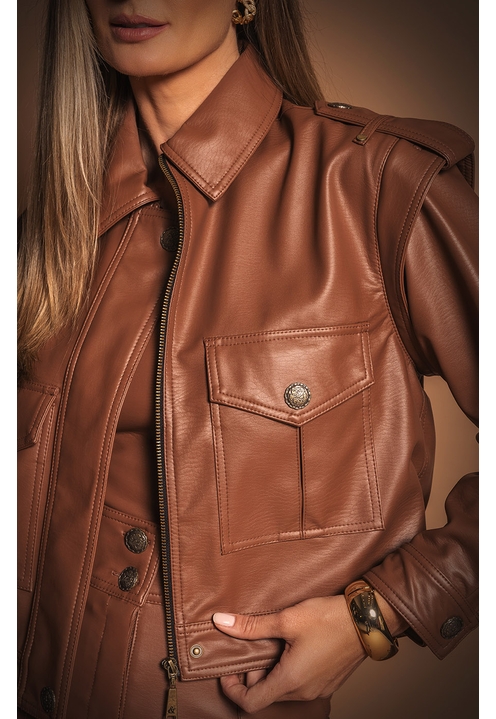 Jaqueta Bia Marrom - 5