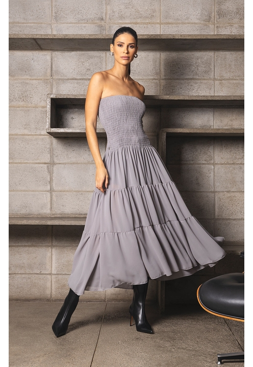 Vestido/Saia Tallulah Cinza