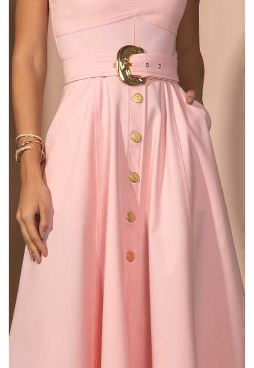 Vestido Beth Powder Pink - 4