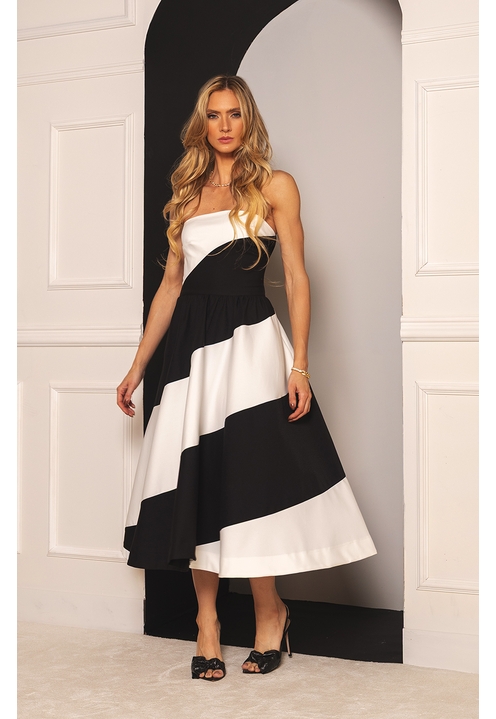 Vestido Mindil Bicolor  - 3