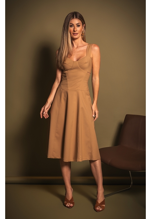 Vestido Callan Bege - 3